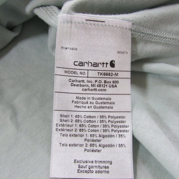 Carhartt Force Men's 4XL Relaxed Fit Midweight Short Sleeve Pocket T-Shirt Dew D - Picture 3 of 3